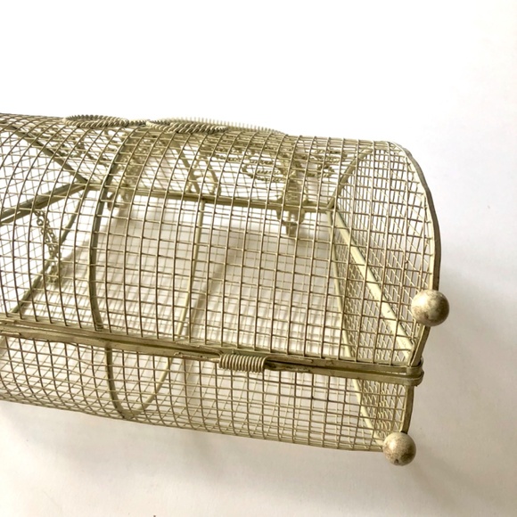 NWOT Vintage Style Painted Wire Bag - Picture 9 of 9